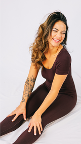 Seamless Silhouette Ribbed Onesie