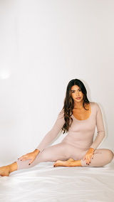 Seamless Silhouette Ribbed Onesie