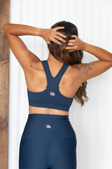 Deep Navy Blue Performance Bra