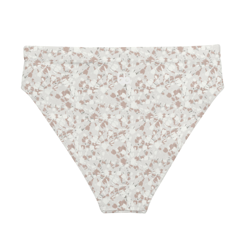 Champagne Tie Dye High Waisted Bikini Bottom