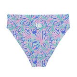 Pink Tropics High Waisted Bikini Bottom