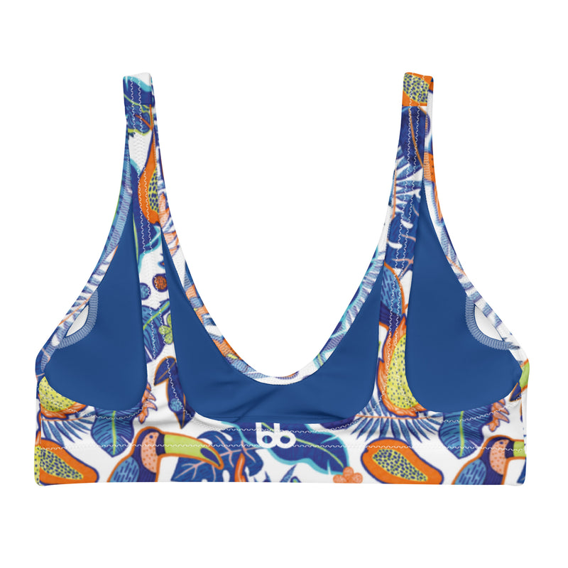 Papaya Toucan Bikini Top